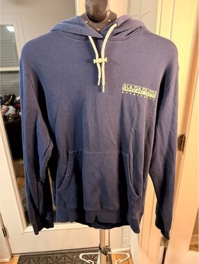 Napapijri Blue Pullover Hoodie